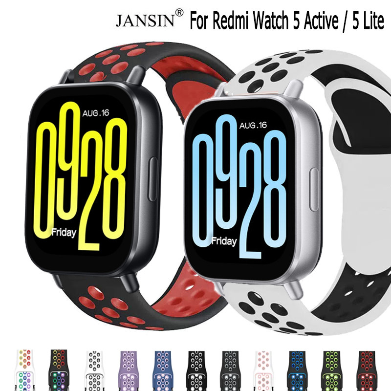 สายนาฬิกาซิลิโคนสําหรับ Redmi Watch 5 Active 5 Lite Smart Watch