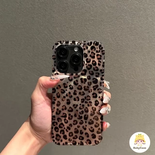 พิมพ์เสือดาวแฟชั่นนุ่ม เคสIPhone 11 13 15 Pro Max 7 8 Plus 14 12 Pro Max 14 11 12 Pro XR XS MAX X SE 14 Plus