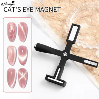 Monja 3 In 1 เล็บแม่เหล็กชุดปากกา 3D CAT EYE Dual-Ended Wand เจลเล็บ Magic เล็บ DIY Salon เครื่องมือ