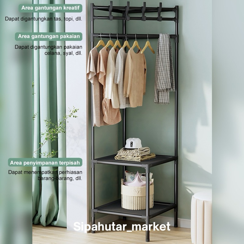 WHOLESALE ROOM CORNER SHELVES / Y SHAPE SHELVES S31 / ที่แขวนอเนกประสงค์ || ผ้าแบบพกพา RACK / 2 ช่อง