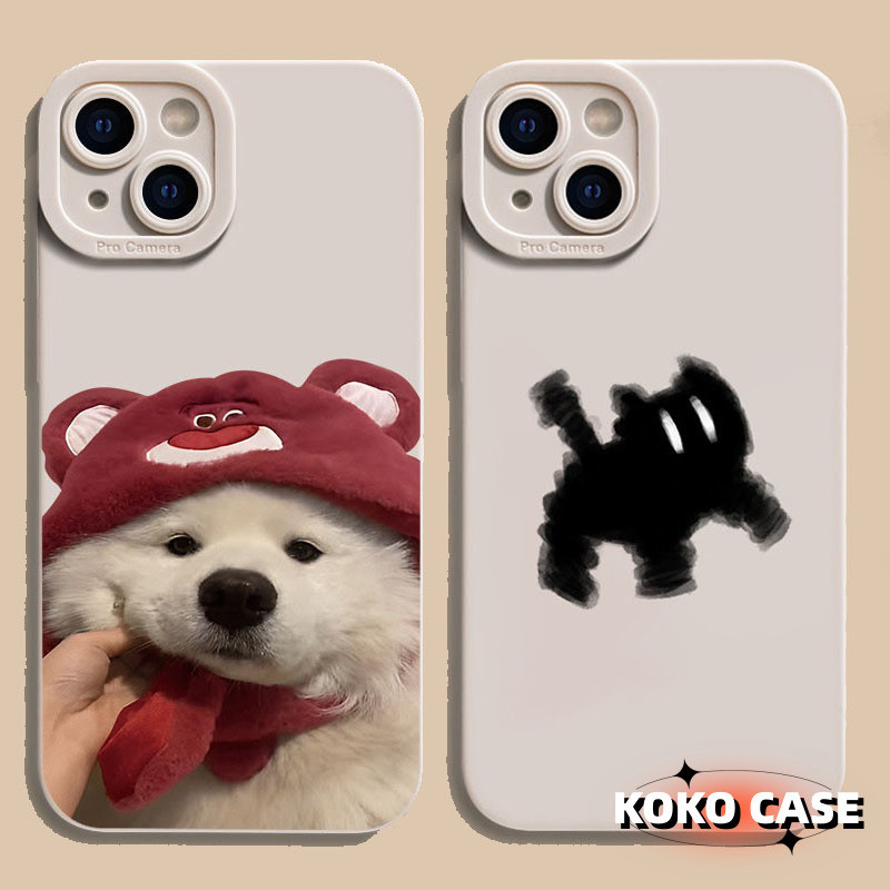 GOOD CASE สินค้า1บาท IPHONE11 14 12 13 15 Pro Max X Xs Xr 7 8 Plus Xsmax หมวกแดงSamoyedเคสโทรศัพท์ ซิลิโคนอ่อนกันกระแทก