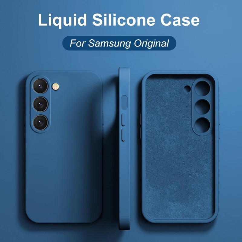 เคส Liquid Silicone Samsung Galaxy S23 S 23 S22 Ultra Plus S23Plus S23Ultra Soft Cover