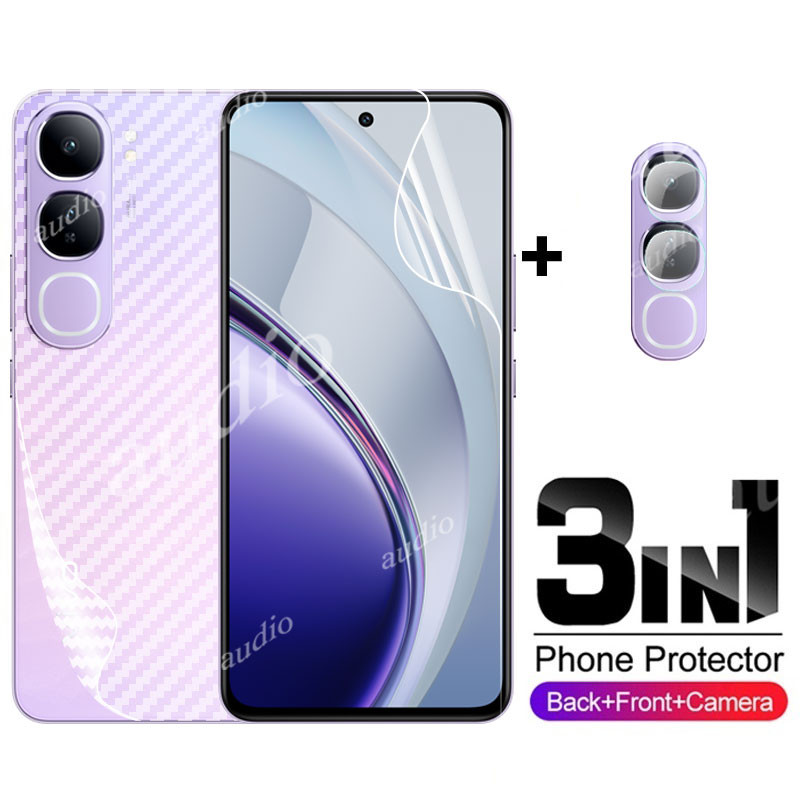 Vivo Y200 5G 4G 3in1 ด้านหน้าด้านหลังเลนส์Hydrogelฟิล์มสําหรับVivo Y400 Y200 VivoY400 VivoY200 5G 4G