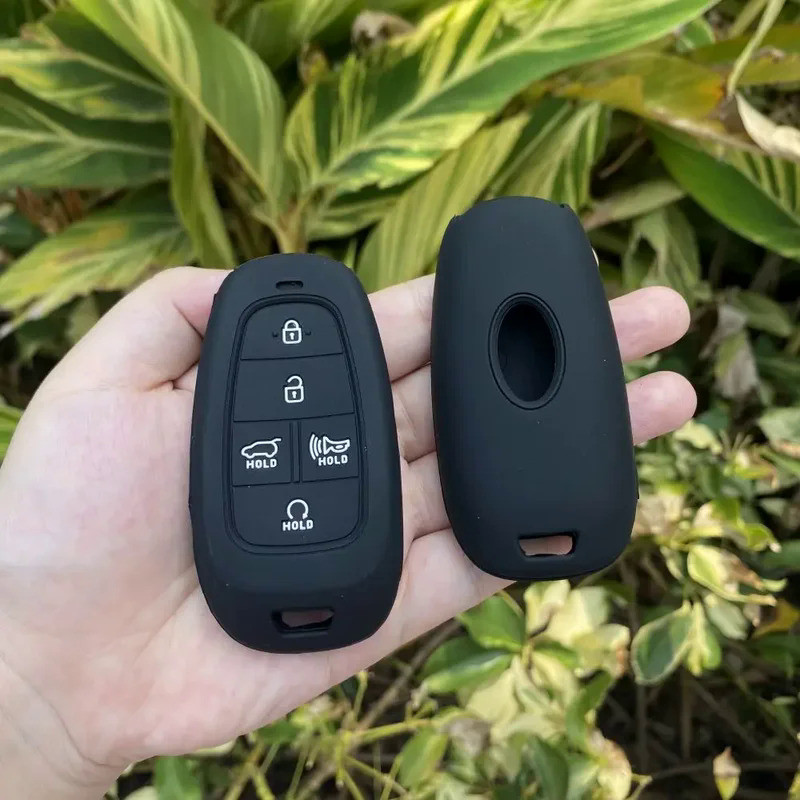 For Hyundai Sonata Sel IONIQ 5 NEXO NX4 Tucson Grandeur Santa Fe Solaris 5 Buttons Silicone Car Key 