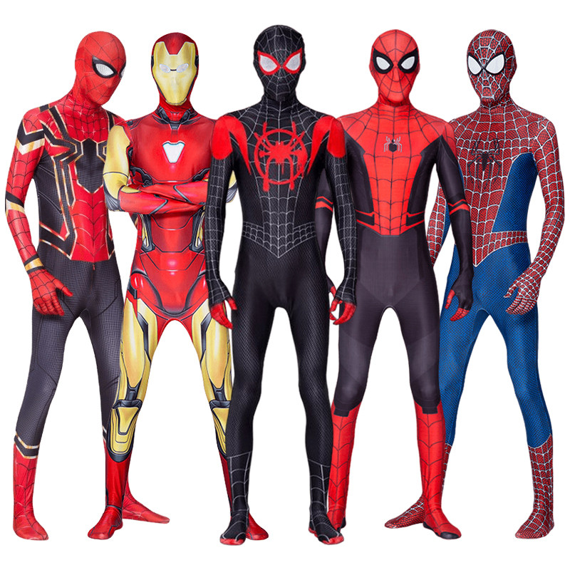Sperman เครื่องแต่งกาย Man Black Panther Iron Man Gwen คอสเพลย์ Zentai Jumpsuit