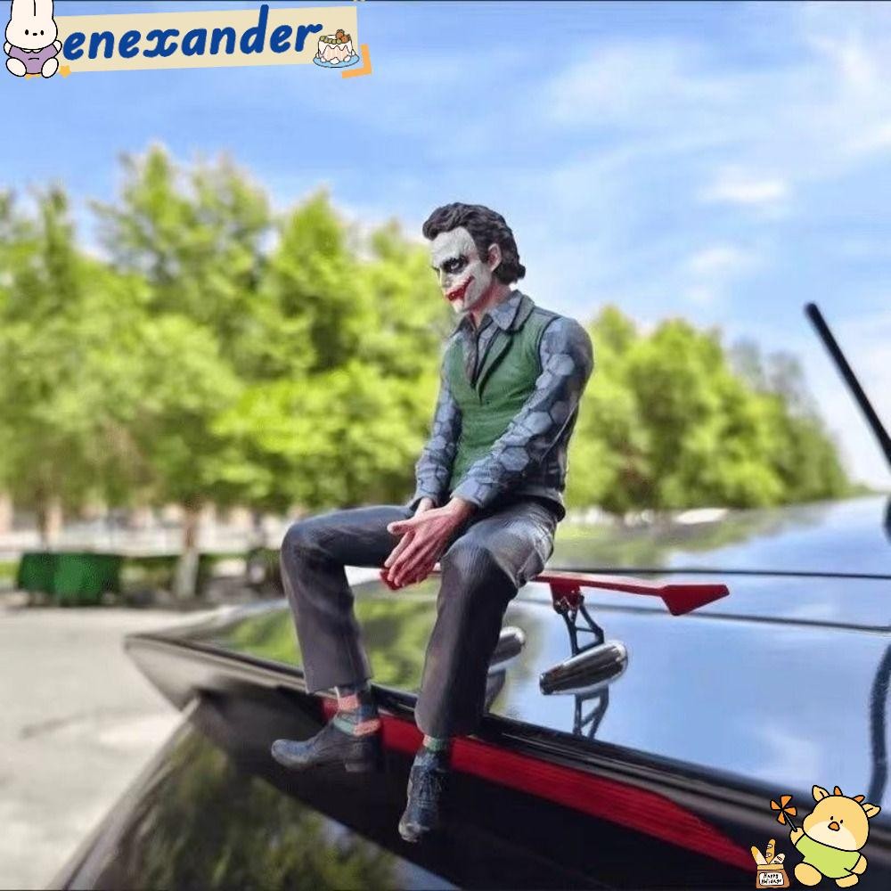 Enexander ตกแต่งภายนอกด้านหลังรถ, PVC 27 ซม.Joker Sit Position, Heath Ledger หล่ออะคริลิคหัวเข็มขัดตุ๊กตา