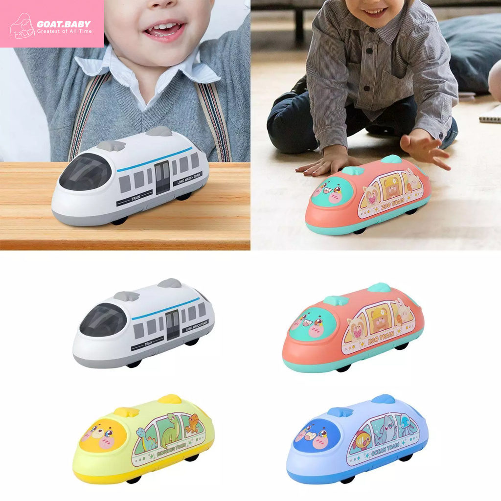 ของเล่นรถไฟดึงกลับสองทางสำหรับเด็ก รถไฟความเร็วสูง ของเล่นรถไฟผลักกลับ โมเดลรถไฟ ของขวัญสำหรับเด็กชายและเด็กหญิง