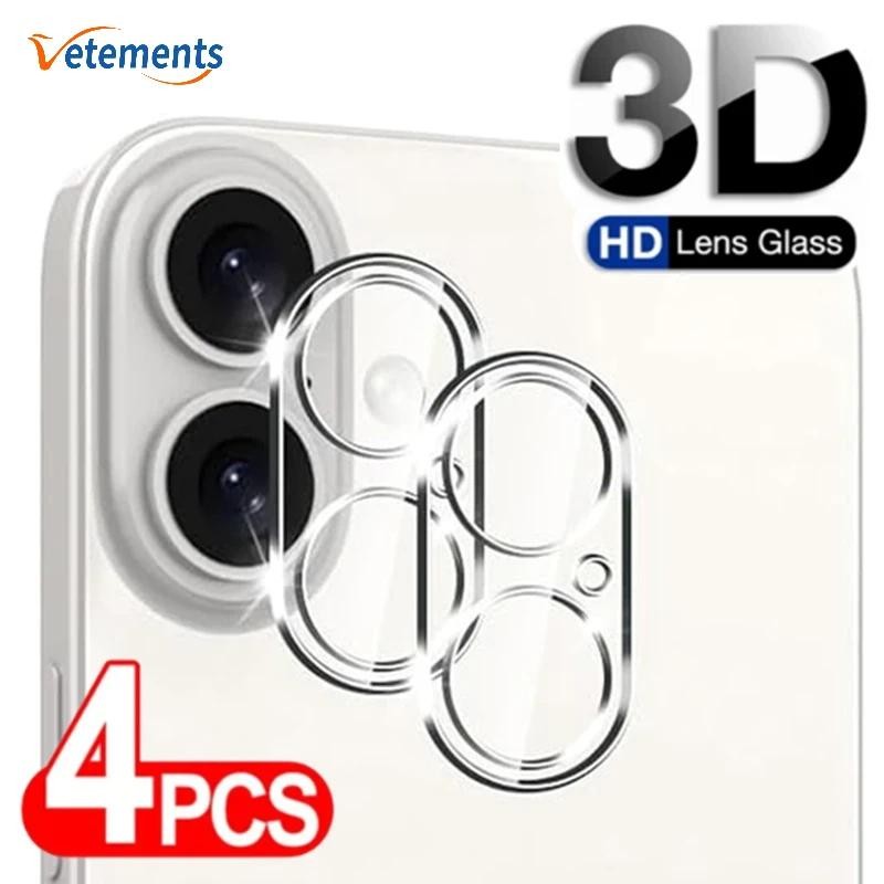 Hd Back Camera กระจกนิรภัยสําหรับ IPhone 16 Pro Max ตัวป้องกันหน้าจอเลนส์ด้านหลังฟิล์มกระจกป้องกันรอยขีดข่วน