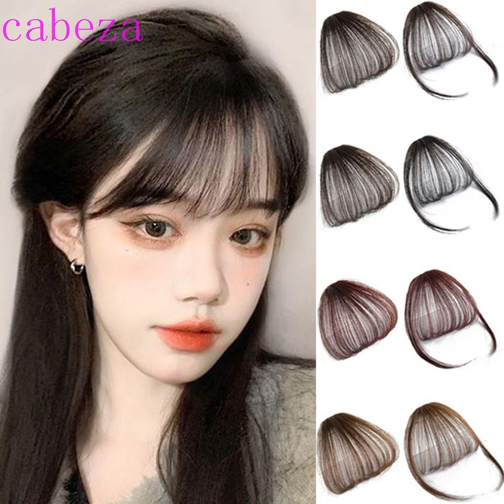 Cabeza 3D Air Bangs,วิกผมสังเคราะห์Fake Fringe Top Hair Bangs,คลิปไม่มีรอยต่อในเครื่องมือจัดแต่งทรงผมตรงBangsปลอมผู้หญิง
