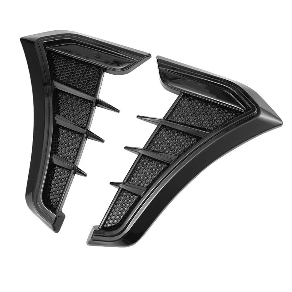 Wattle 1 คู่รถ Fender ช่องระบายอากาศด้านข้าง,คาร์บอนสีดํา Universal Air Flow Intake Hood, อเนกประสงค์อุปกรณ์เสริมภายนอก Scoop Bonnet Vent ฝาครอบสติกเกอร์ ราคา ถูกที่สุด ดีลบีเคเค แกลเลอรีภาพที่ 4