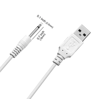 USB DC 2.5 vibrator Charger สายเคเบิลสำหรับของเล่นผู้ใหญ่แบบชาร์จไฟได้เครื่องนวดอุปกรณ์เสริม Universal USB Power Supply