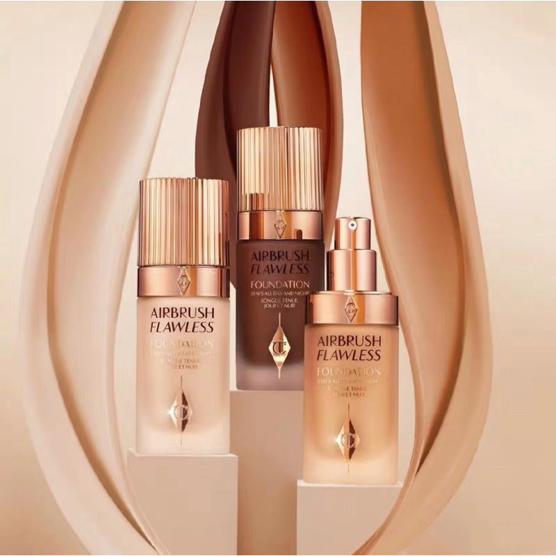 Charlotte Tilbury CT ใหม่ไร้ที่ติ soft focus พรมสีแดง รองพื้นชนิดน้ํา แอร์บรัช ไร้ที่ติ