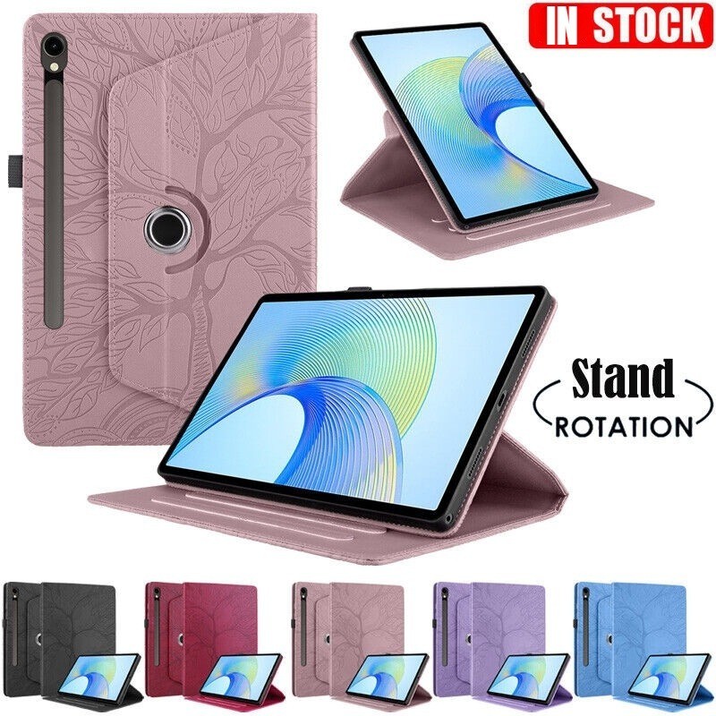 หมุนปลอกสําหรับ Samsung Galaxy Tab S9 FE + S9 + S8+ S7+ S7 FE + 12.4 "SM-X610 X616B X810 X816B X818U