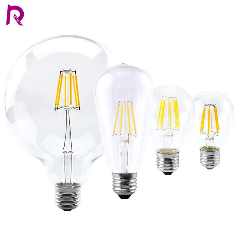LED Candle Bulb E14 C35 Vintage Lamp LED E27 G45 A60 ST64 G80 G95 G125 AC220V LED Globe 2W 4W 6W 8W 