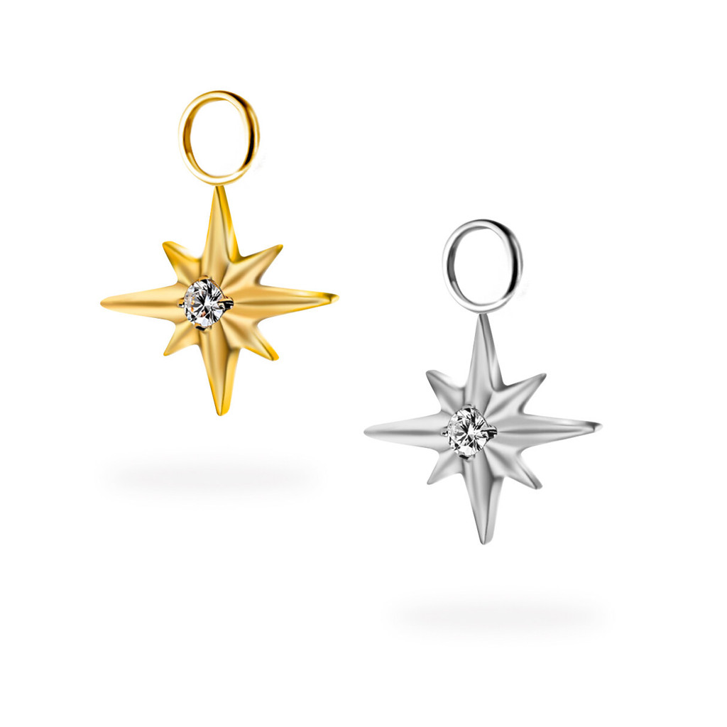 PiJi CZ Star Charm (1ชิ้น)