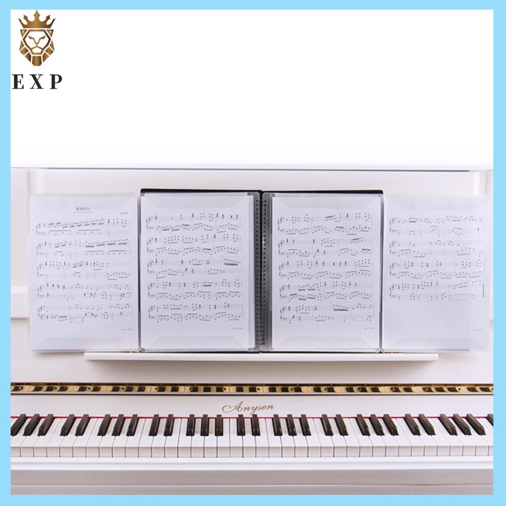 [explosion1.th] A4 Size Music Score Paper Sheet Note Folder 20 หน้า File Music Book Clip