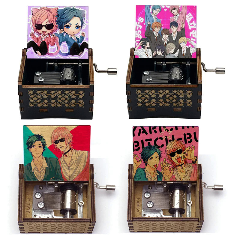 YARICHIN b Club AYATO Yuri figure print Wooden music theme touch you Music Musical BoxHome office ac