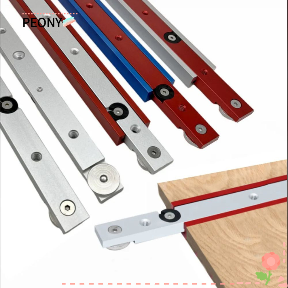 Peonypavilion ก้านวัดโต๊ะ, เครื่องมืองานไม้ทนทานต่อการใช้งาน T Track Miter Bar Slider, คุณภาพสูงอลูมิเนียมอัลลอยด์ Miter Bar DIY 300/45 มม. T Slot Miter Gauge Slider
