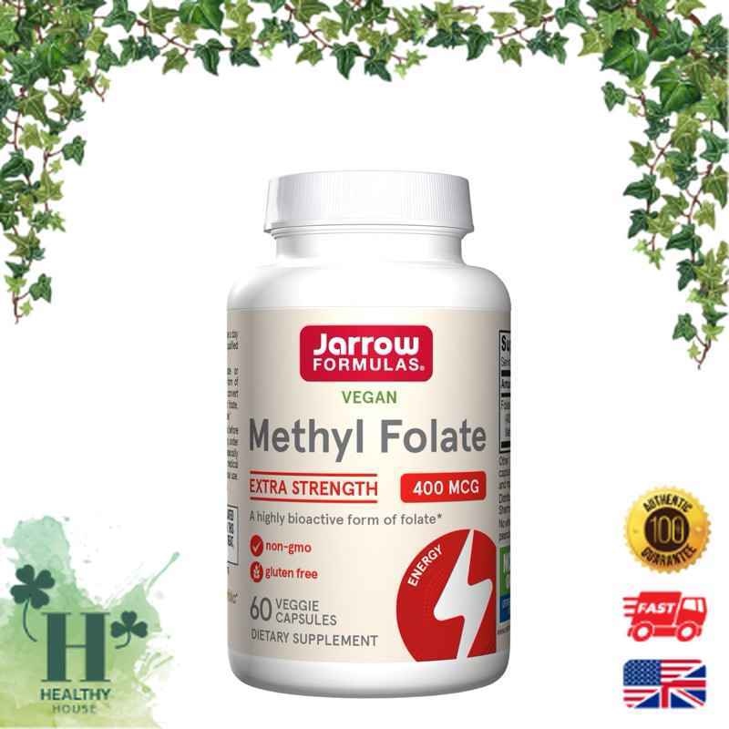 พร้อมส่ง Jarrow Formulas Methyl Folate 400 mcg 60 Veggie Caps โฟเลต