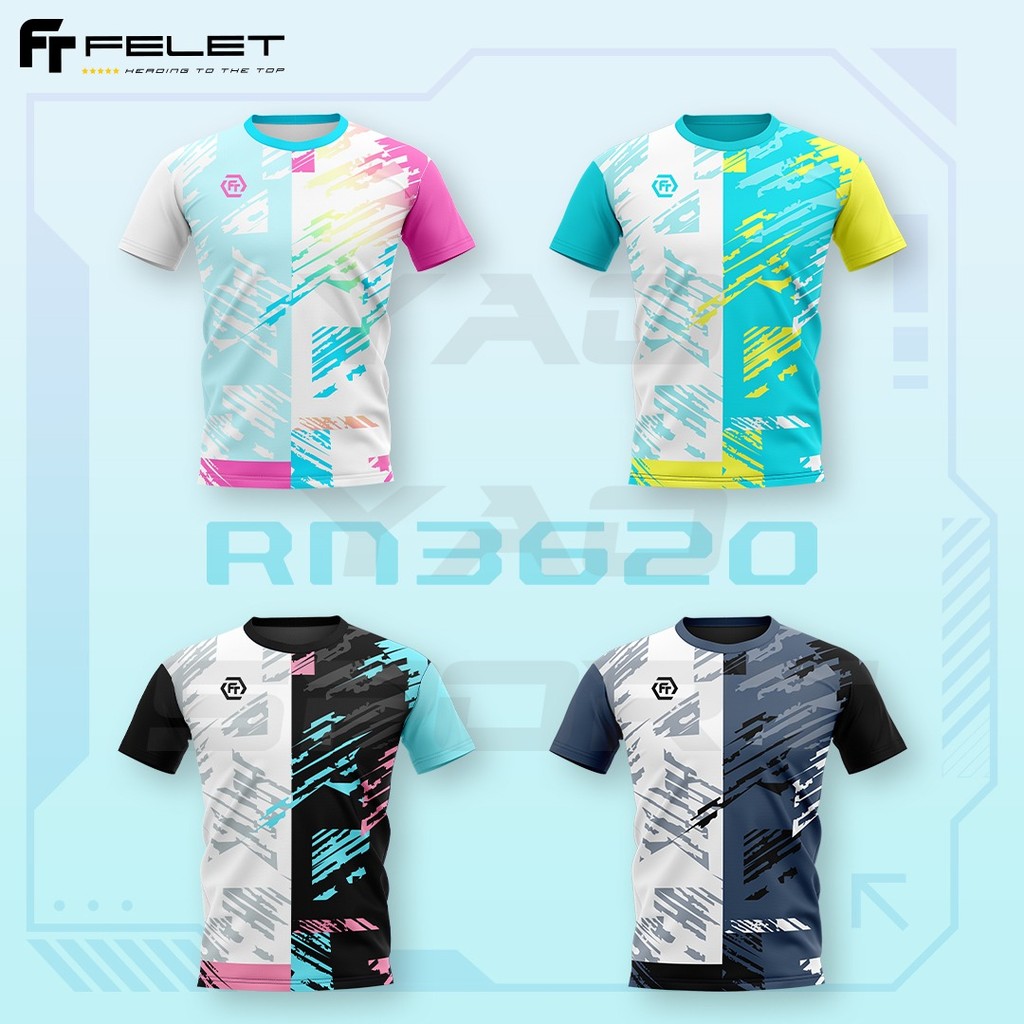 FELET RN JERSEY 3620 เสื้อแบดมินตัน Badminton Baju by FELET