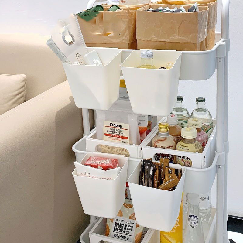 BUJOY กล่องพลาสติก อเนกประสงค์ แบบแขวน แบบพกพา สําหรับใส่จัดเก็บเครื่องประดับ เครื่องเขียน ของจิปาถะ