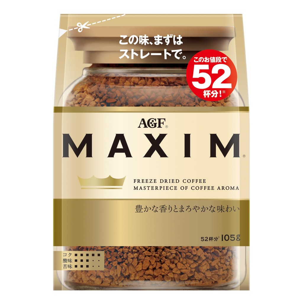 AGF Maxim Bag 105g 【 Instant Coffee 】 【 Refill Eco Pack 】