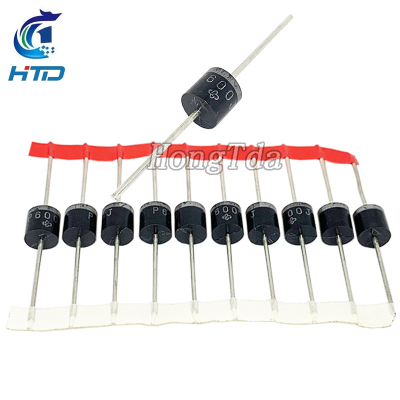 10PCS P600D P600G P600J P600K P600M P-600/R-6 P600G-E3/54 P600K-E3/54 P600M-E3/54  Fast Recovery Rec