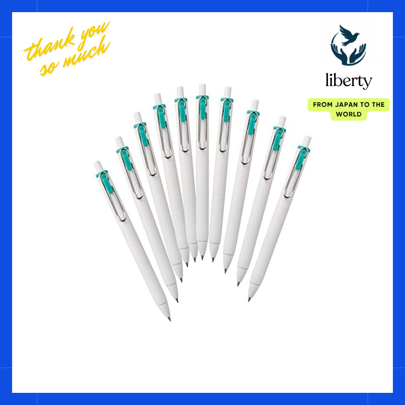 Mitsubishi Pencil Gel Ballpoint Pen Uni-ball One 0.38 Emerald, 10 pieces, Box UMNS38.31