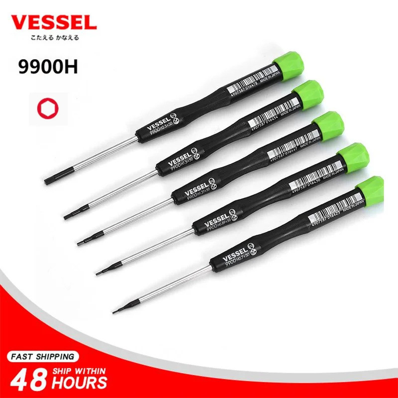 ส่งฟรี  VESSEL 9900H ชุด ความแม่นยํา มินิ ฐานสิบหก ไขควงสําหรับโทรศัพท์มือถือ/คอมพิวเตอร์/เกมคอนโซล/