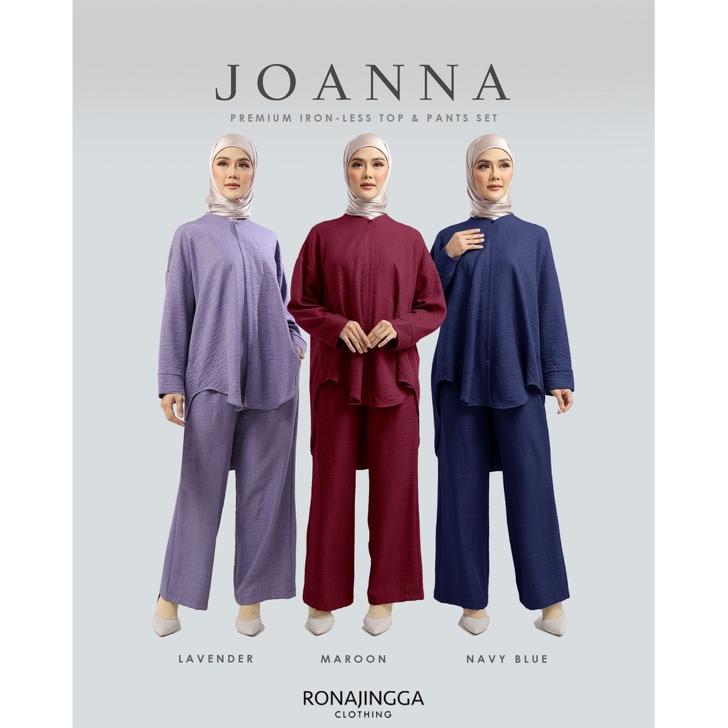 JONNA Premium ชุดท็อปและกางเกงไร้เหล็ก