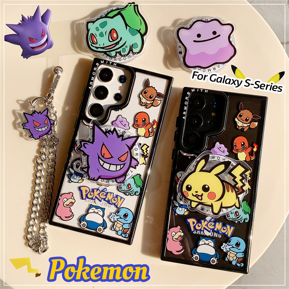 เคสโปเกมอนสําหรับ Samsung Galaxy S25 Edge S24 Ultra S23 FE Creative Magnetic กันกระแทก Hard ฝาหลัง
