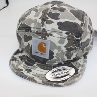 Workwear ลายพราง Duckbill หมวกฮิปฮอปปีกแบนห้าแพนอัลหมวกเบสบอลกลางแจ้ง