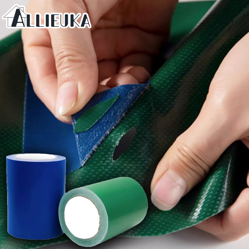 Allieuka เทปซ่อมผ้าใบ PVC ซ่อมเต๊น เทปซ่อมผ้าใบกันน้ำกันแดดรถบรรทุกแบบพิเศษ