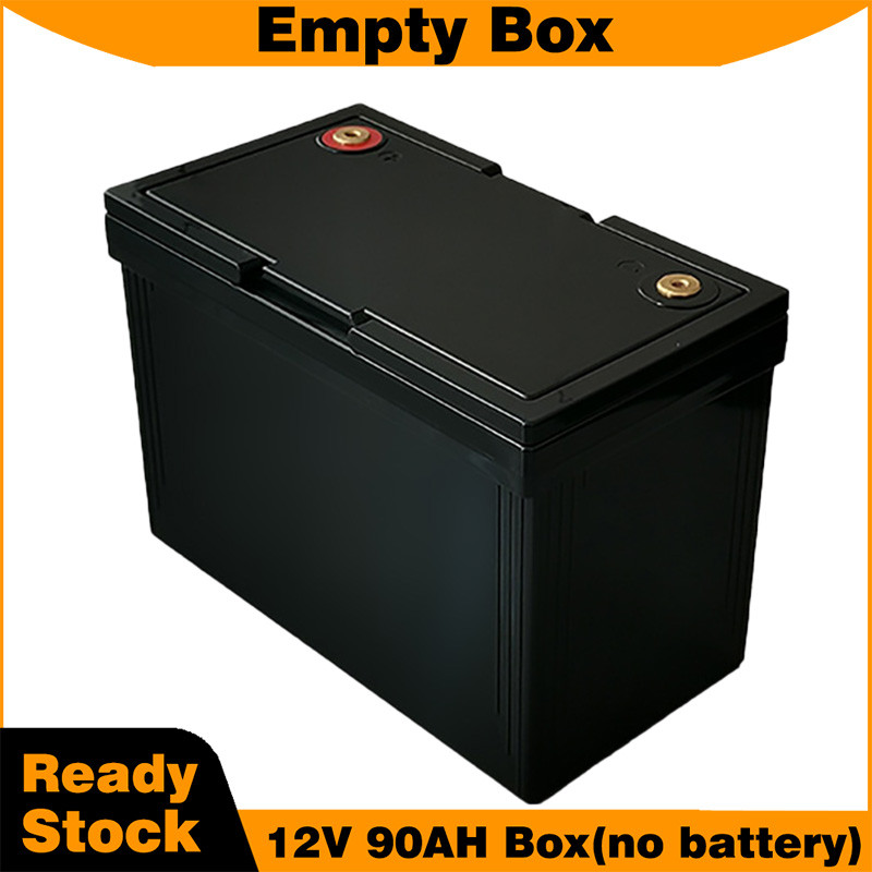 12V 90AH กล่องแบตเตอรี่ 32700 แบตเตอรี่ลิเธียมไอออนสกรูประเภทยึดพร้อมที่จับ 32700 แบตเตอรี่แพ็ค DIY 