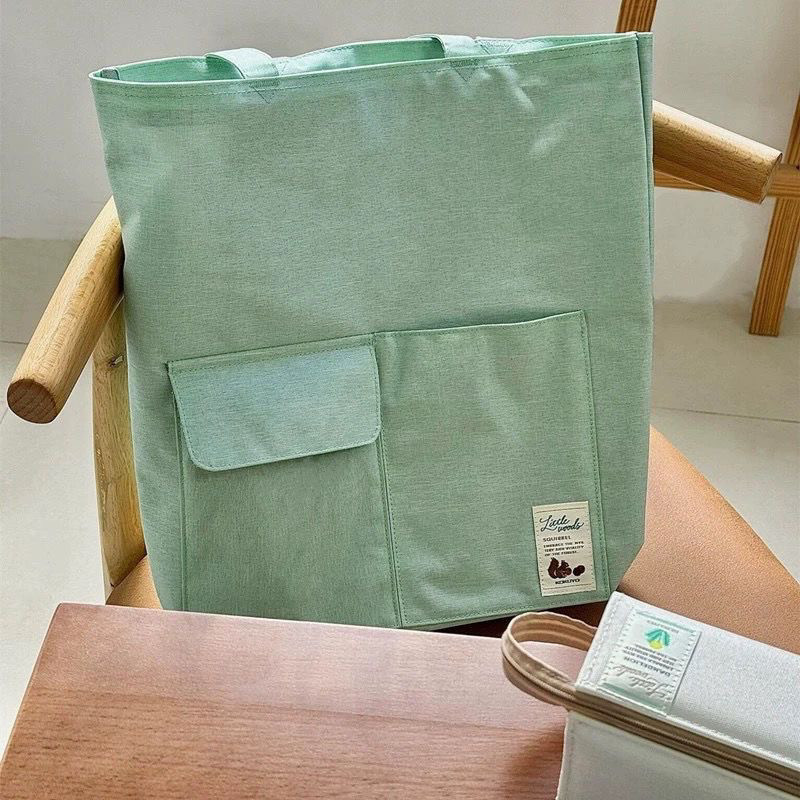 KOKUYO KOKUYO Muye Dreamland Limited Tote Bag กระเป๋าผ้าใบเก็บของความจุขนาดใหญ่ Casual Daily Student Commuter Bag