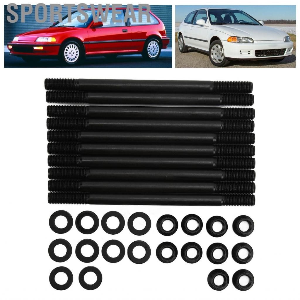 Sportswear Shop+-th Engine Cylinder Head Stud Kit ARP 208‑4301 การเปลี่ยนสำหรับ 1.5L SOHC D15B1/D15B