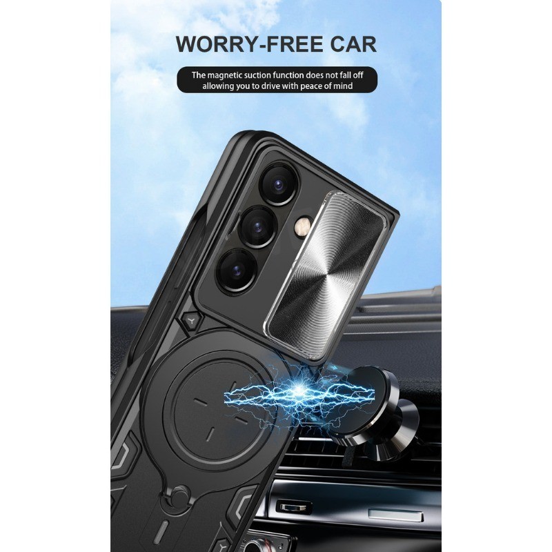 ปลอกสําหรับ Samsung Galaxy Z พับ 7 Galaxy Z Fold7 6 5 4 ZFold7 ZFold 7 5G 2025 Armor Ring Stand Holder Bracket สไลด์หน้าต่างเคสโทรศัพท์ป้องกันกันกระแทก An ราคา ถูกที่สุด ดีลบีเคเค แกลเลอรีภาพที่ 4