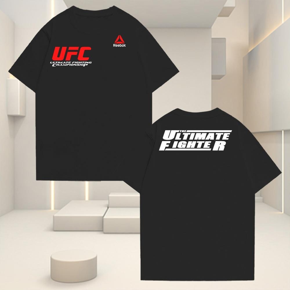 UFC Free Fight Training Shirt | MMA Cotton Short Sleeve Tee | Fitness T-shirt ผ้าคอตตอน สายสปอร์ต