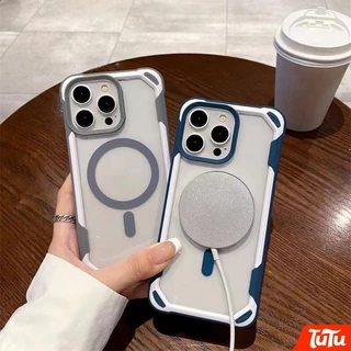 TuTu เคสโทรศัพท์สําหรับ iPhone 17 16 15 14 13 12 11 Pro Max Plus กันกระแทก Hard กันชนกรณีไร้สายชาร์จปกหลังความงาม