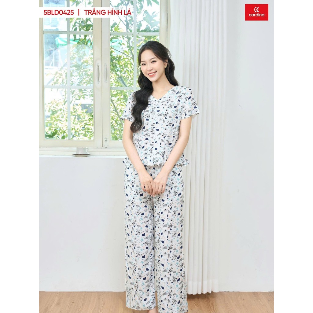คาร์ดินา ชุดสูทผ้าลินินผู้หญิงดีไซน์เนอร์สวมกางเกงหลวมกับชายคอเต่า 5BLD04