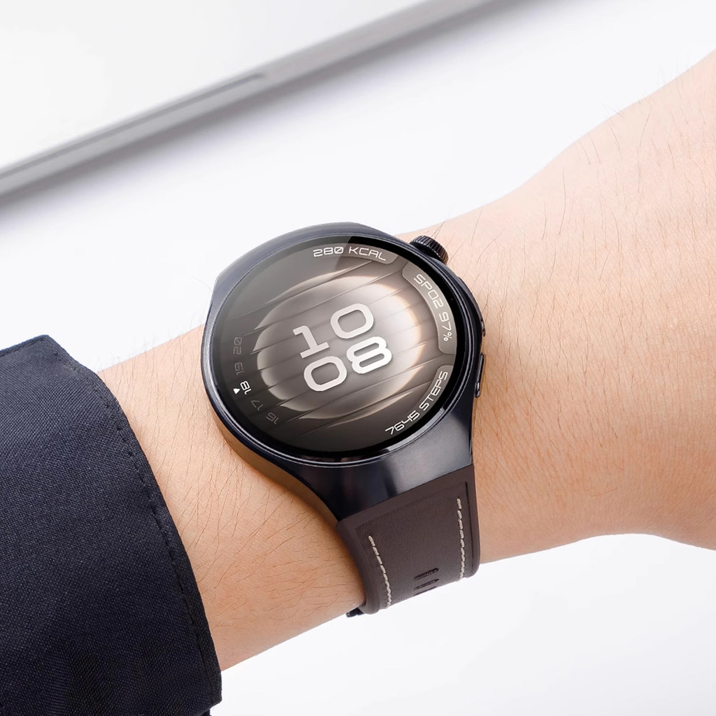 สายหนังซิลิโคนสําหรับ หัวเว่ย นาฬิกา 5 46 มม.42 มม.สายนาฬิกาอัจฉริยะสายรัดข้อมือยางนุ่มสําหรับนาฬิกา หัวเว่ย 5 46 มม.42 มม. สร้อยข้อ - รูปที่ 4