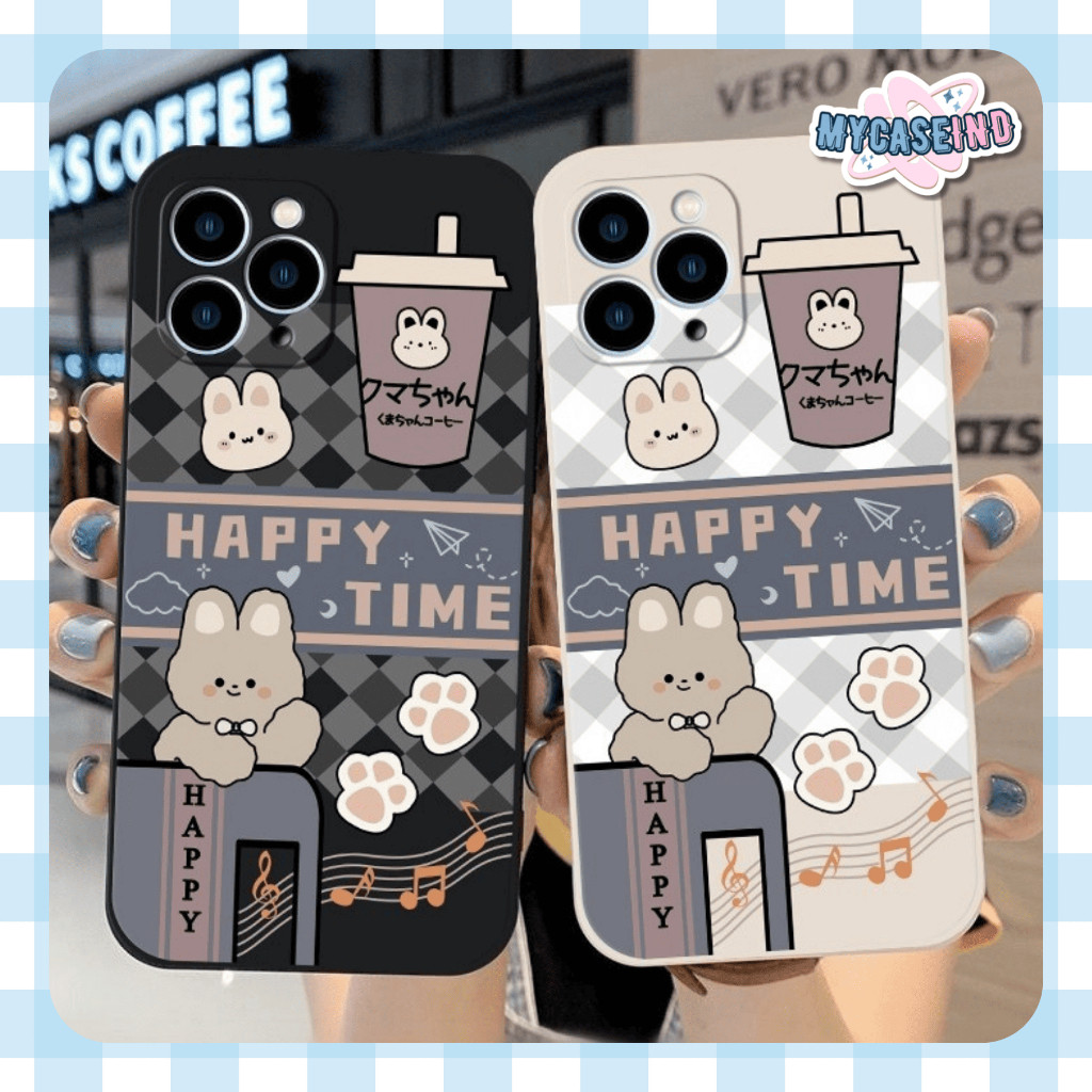 PRINTING LENS PROTECTOR Bear Happy Time case pocophone c75 m3 pro 5g mi 11 lite redmi 14c 13 4g 5g 1