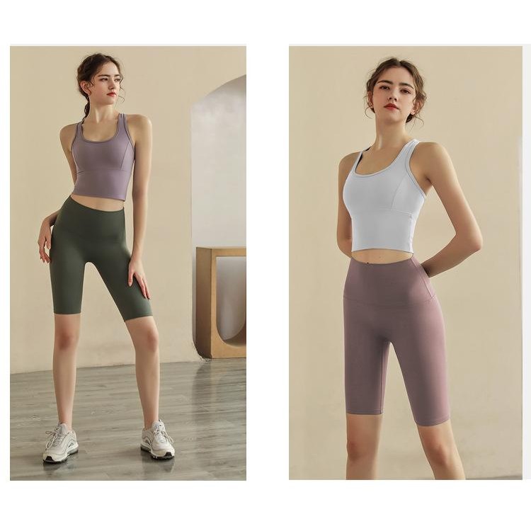 สปอร์ตบรารองรับแรงกระแทกดี ออกแบบไร้ตะเข็บสำหรับโยคะ พิลาทิส และสวมใส่วัน.daily มีหลากหลายสีให้เลือก - รูปที่ 5