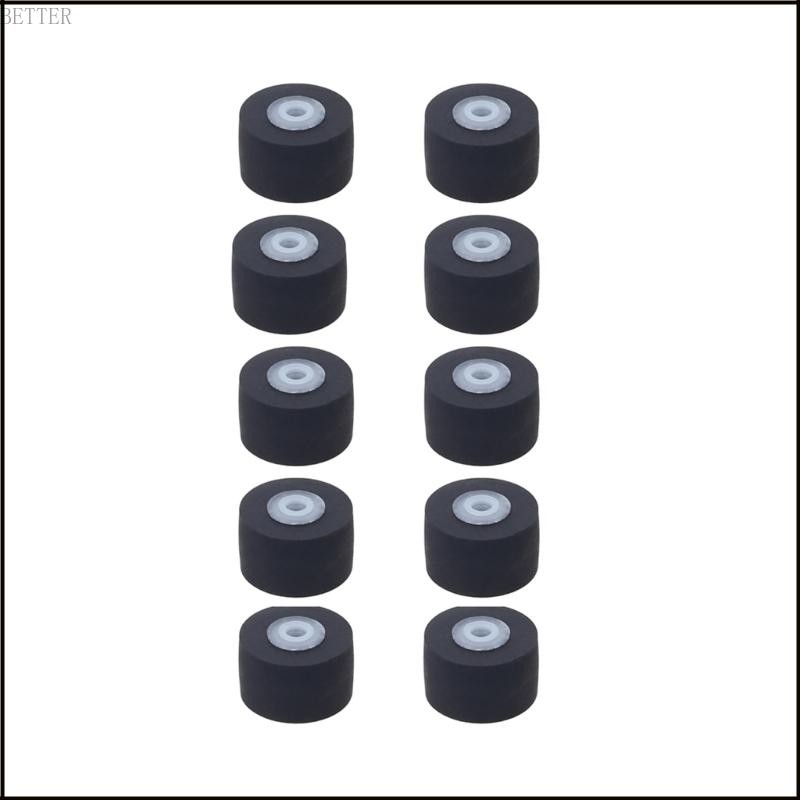 เดิมพัน 10ชิ้นยางเทปล้อเทปคาสเซ็ตวิทยุรอกหยิกลูกกลิ้งสําหรับเครื่องเล่นบันทึก