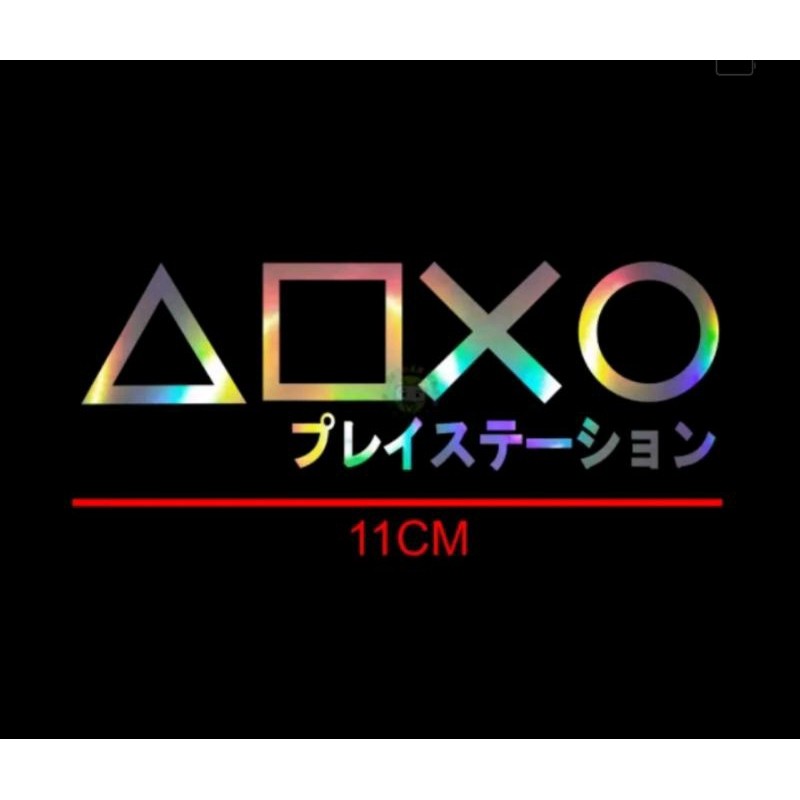 Kenji Text Cutting PlayStation Sticker ขนาด 11 ซม