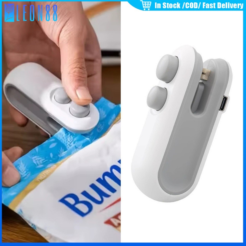 ของมาใหม่！เครื่องซีลถุงพลาสติก เครื่องซีลถุงพลาสติกแบบหนีบ ที่หนีบถุง ชาร์จ USBเก็บอาหารให้สด ใช้งานง่าย