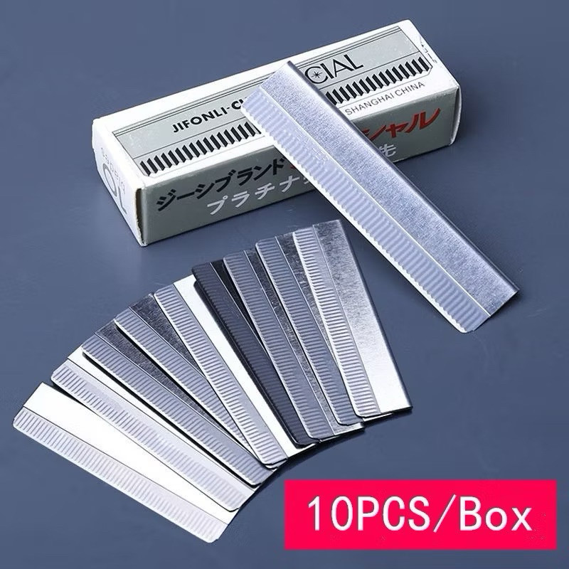 (ร้านไทย) MD119ใบมีดกันคิ้ว (10 ชิ้น/กล่อง)ใช้ได้สารพัด กันคิ้ว โกนหนวด ไรผม(เสริมความงาม เครื่องมือ