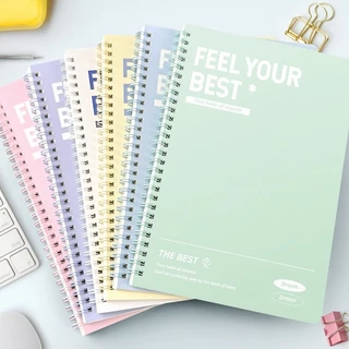สมุดโน๊ตสันห่วง ปกสีพาสเทล สมุดโน๊ตสันห่วงกระดูกงู สมุดจด ไดอารี่ สมุดน่ารัก | A5/B5 สีสันหวานละมุ