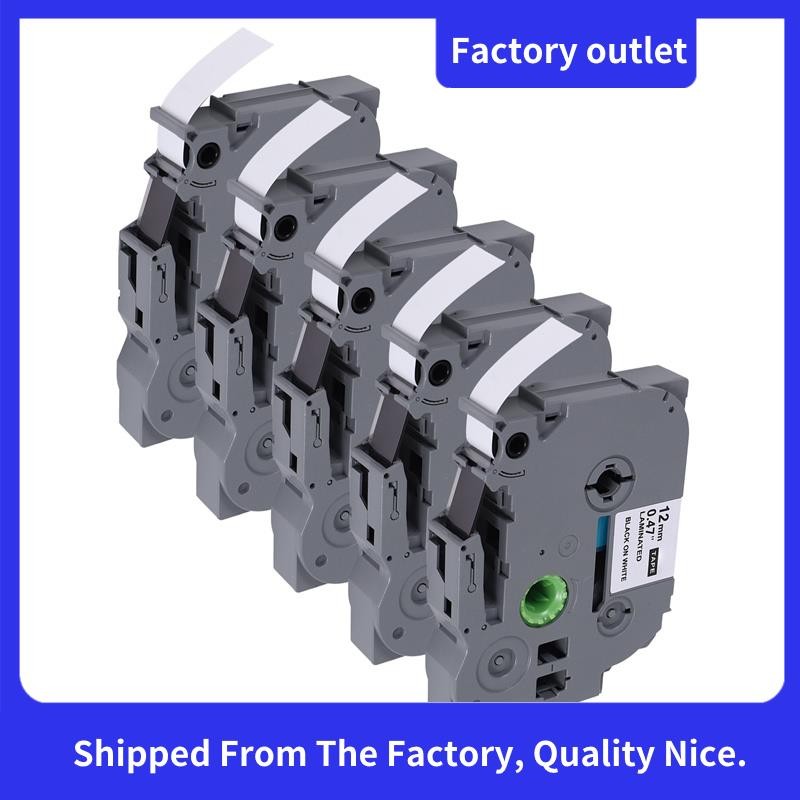 เทปเครื่องทําฉลาก 5 แพ็คสําหรับ TZe-231 -231 เทปเครื่องทําฉลากลามิเนต P- สําหรับรุ่น PT D200 D210 H1