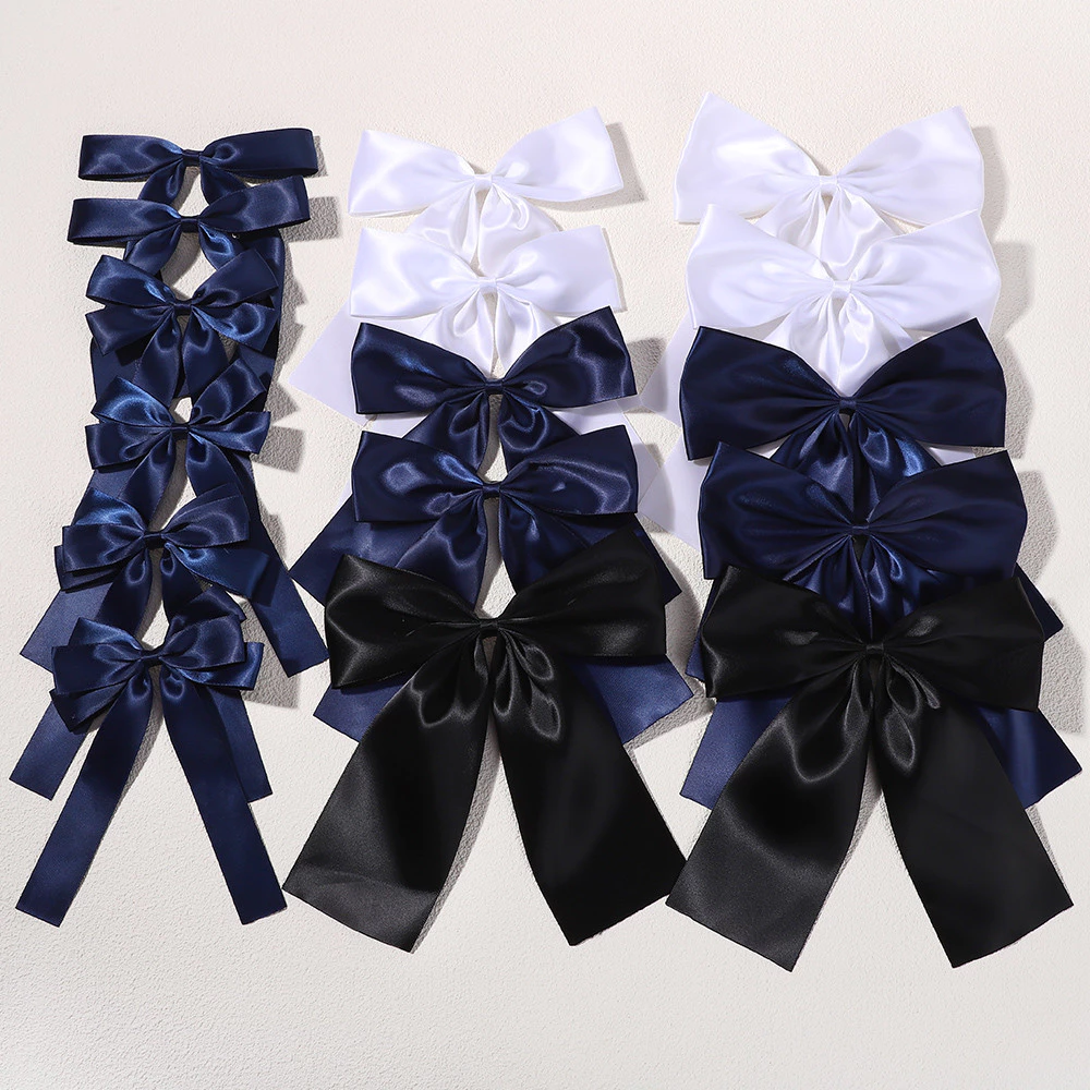 1pc สาวสไตล์บัลเล่ต์โบว์ผูกผมยาวริบบิ้นกิ๊บสาวหวานครึ่งผูกผม Headwear แฟชั่นแฟชั่นเครื่องประดับผม thumbnail 10